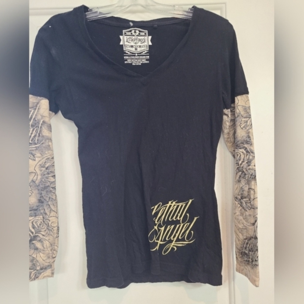 Lethal Angel  Women's Tattoo Long Sleeve
